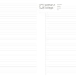 GSG – Gomarus College – Examenpapier A3 - lijn